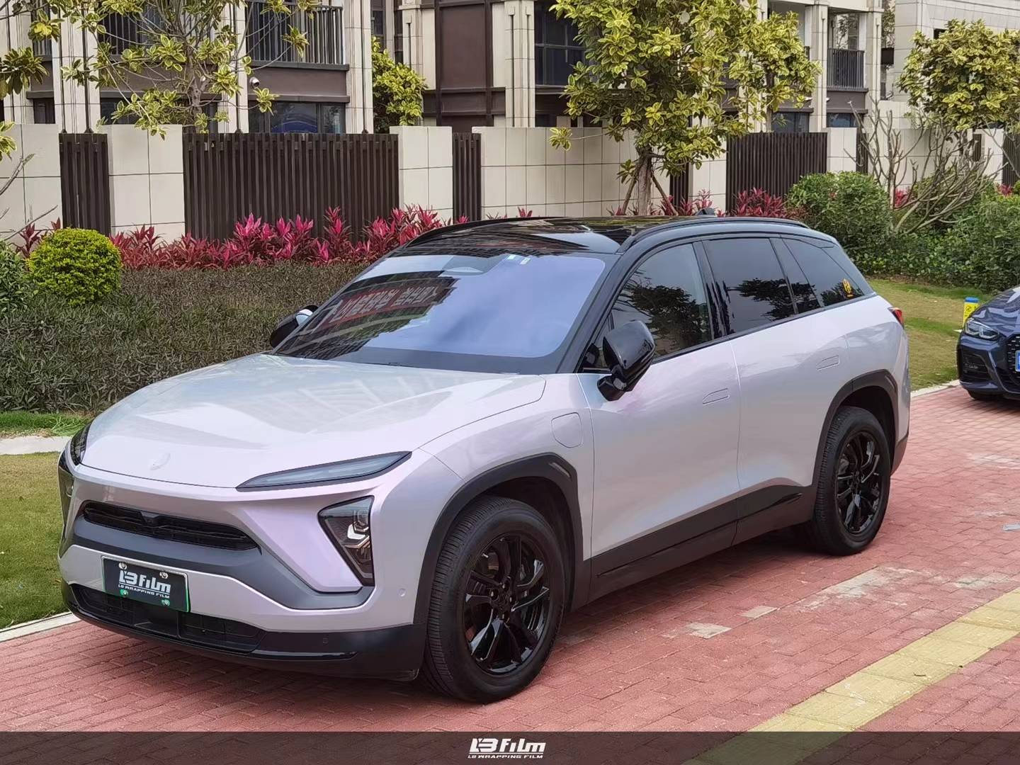 蔚来es6lbfilm改色膜钻石灰魅紫