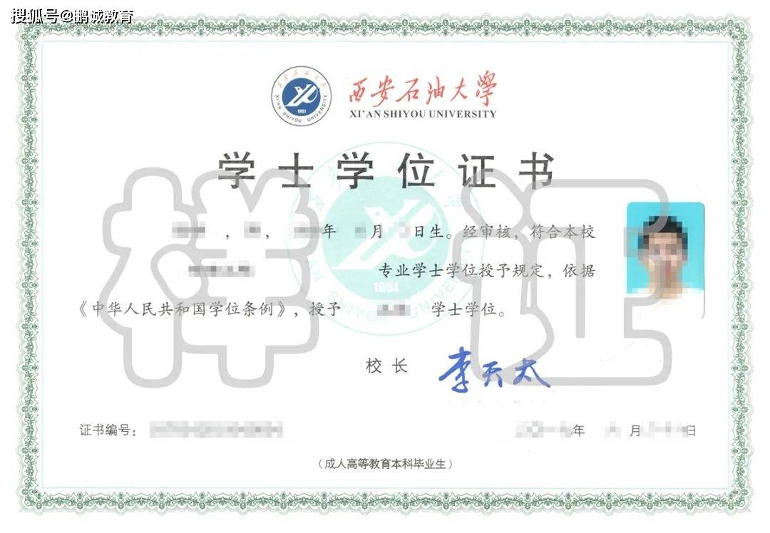 中国高等教育学生信息网(学信网)电子注册的成人高等教育毕业证书