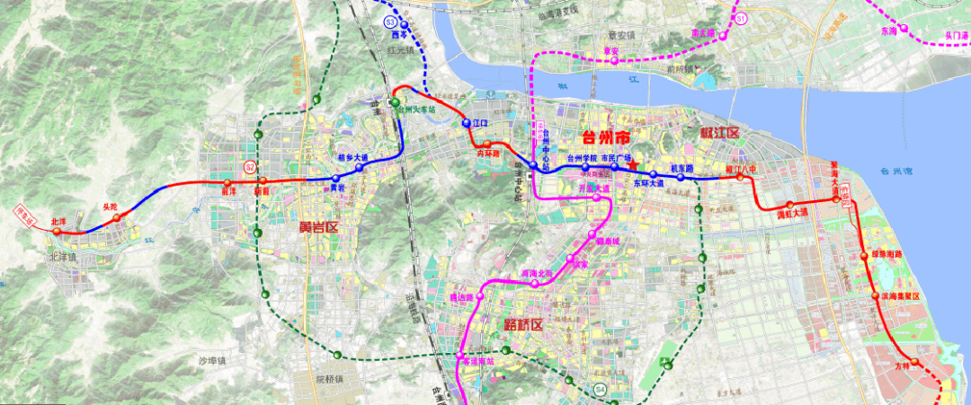 温州市s2线路线图图片