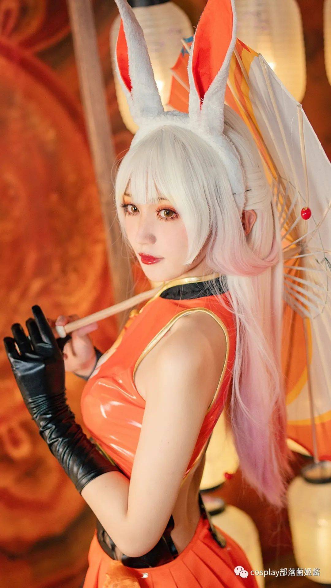 cos王者荣耀67公孙离国风少女cos正片春日桃