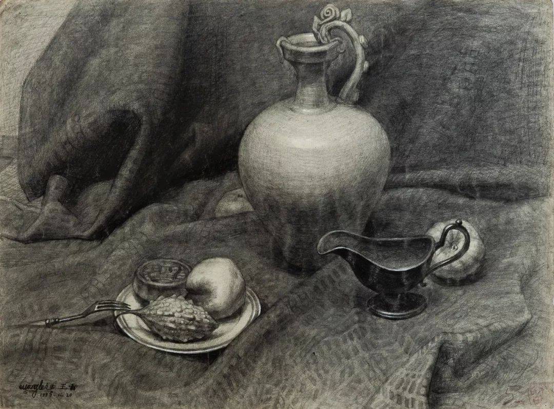 央美附中留校素描作品每张都有属于它们的故事兰州画室