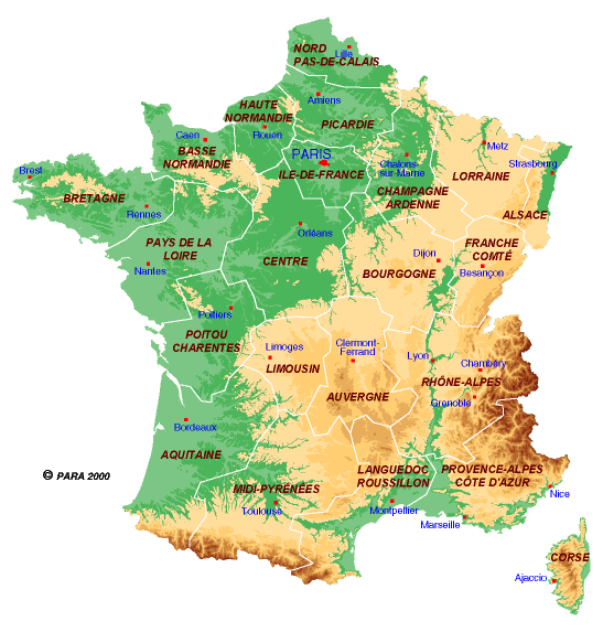 法国塞纳河流经地图图片