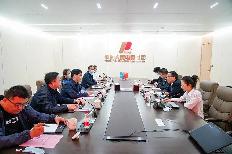 咸宁市嘉鱼县县委副书记县长胡金云一行到访人民电器集团考察