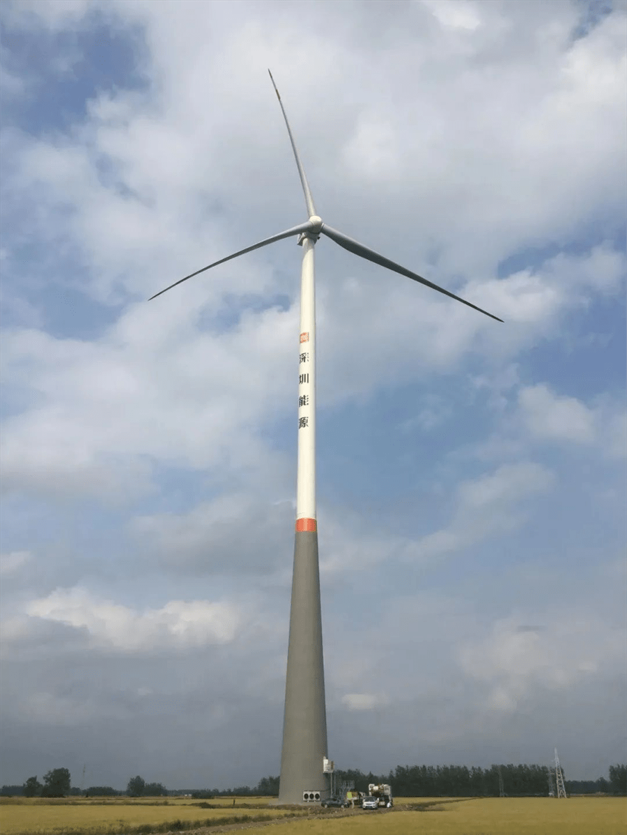 金风科技自主研发的钢混塔架具有良好的经济性,优越