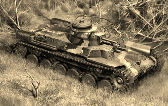 的日军97式坦克根据资料试验500米只能击穿17毫米装甲