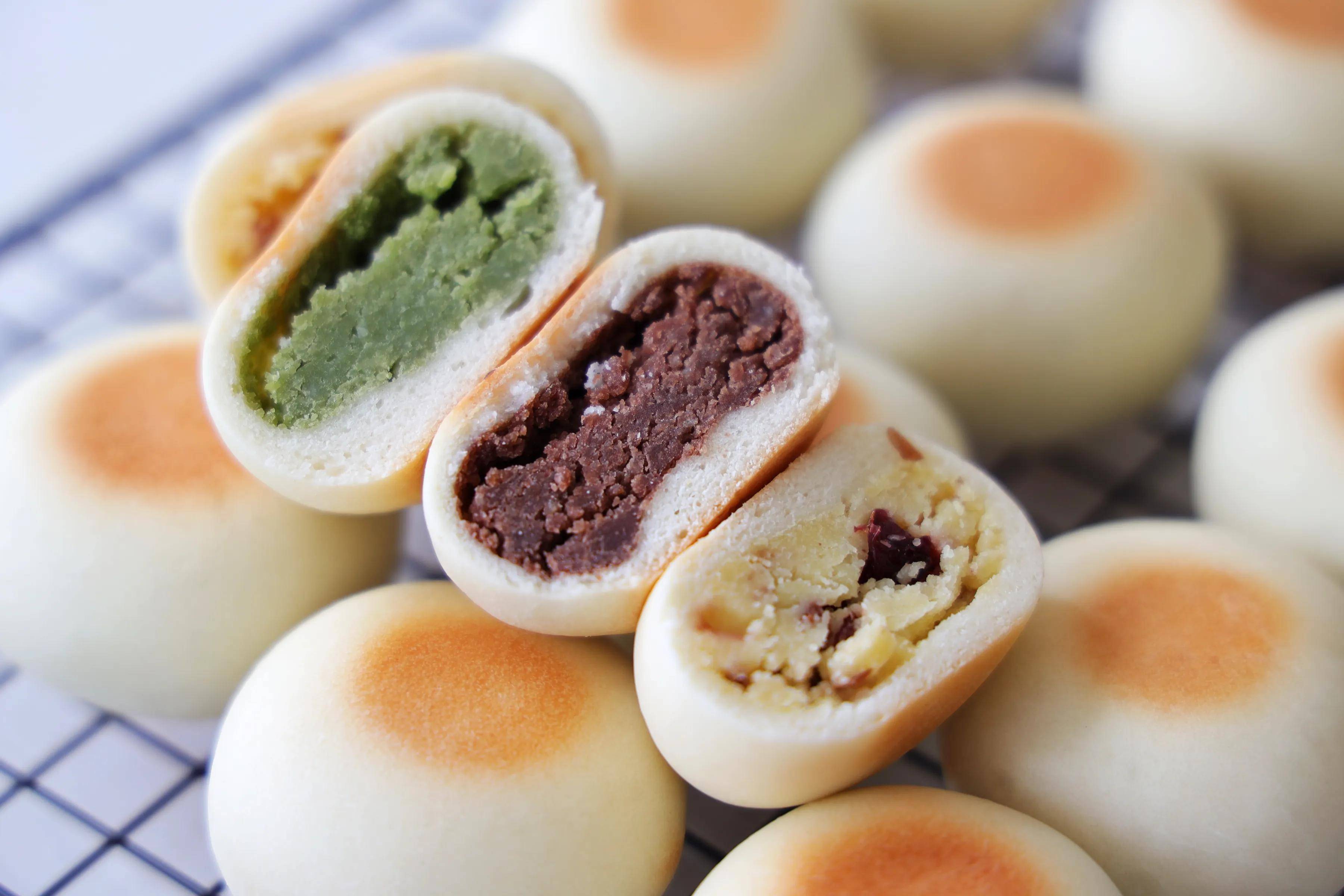 不用开酥的绿豆饼,低油低糖,好吃不上火,清爽不油腻_馅料_清水_白糖