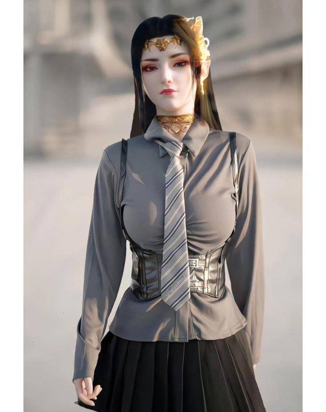 美杜莎穿现代衣服图片