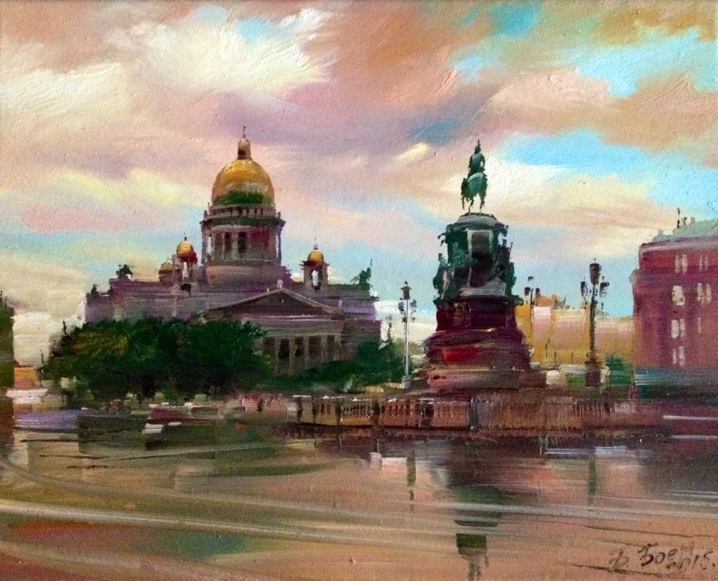 我爱我的列宁格勒圣彼得堡,城市油画|俄罗斯艺术家:巴格贝姆