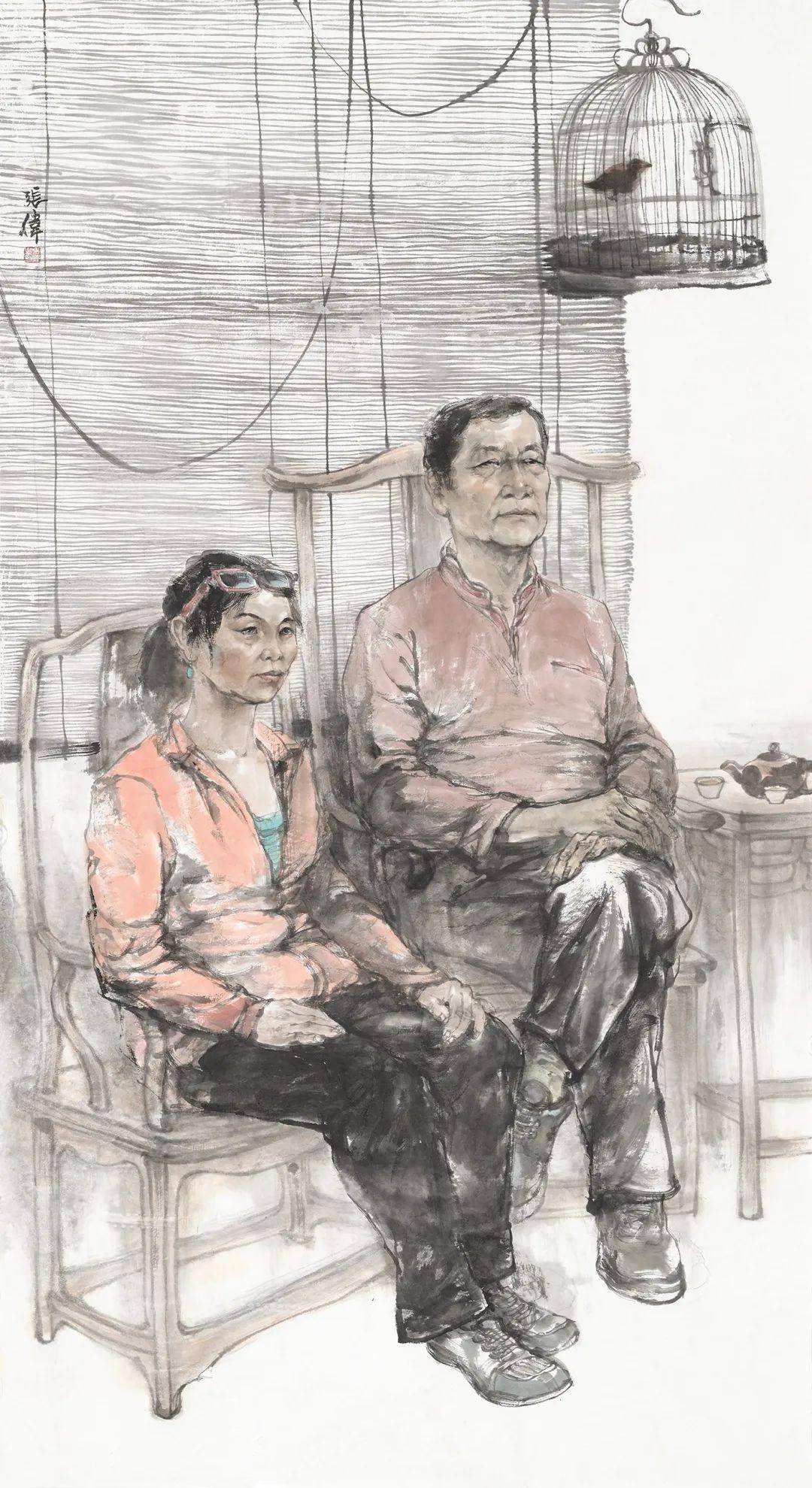 劳动者之歌五61一国际劳动节张智栋人物画作品特辑