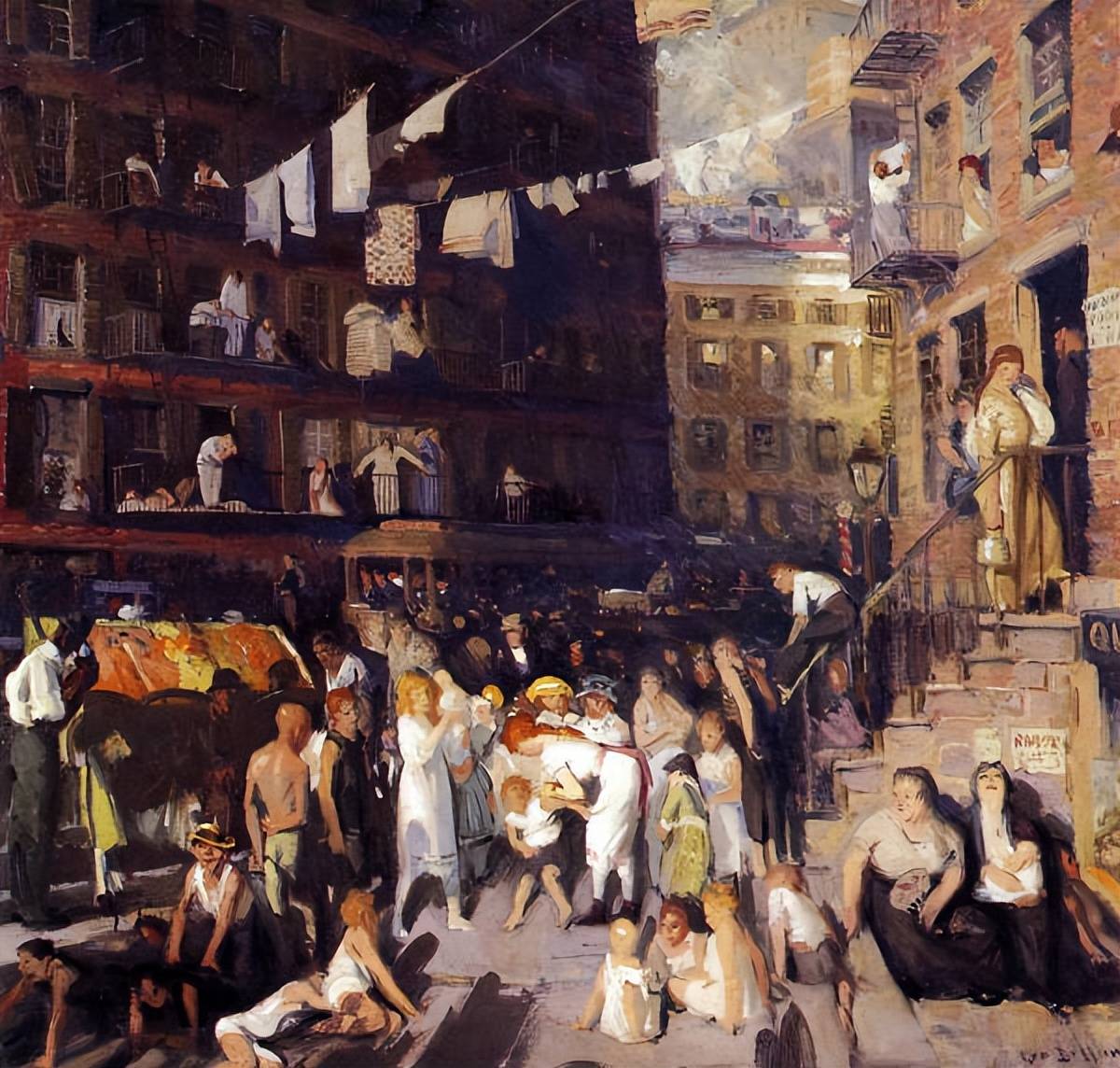 美国画家George Wesley Bellows 油画作品欣赏