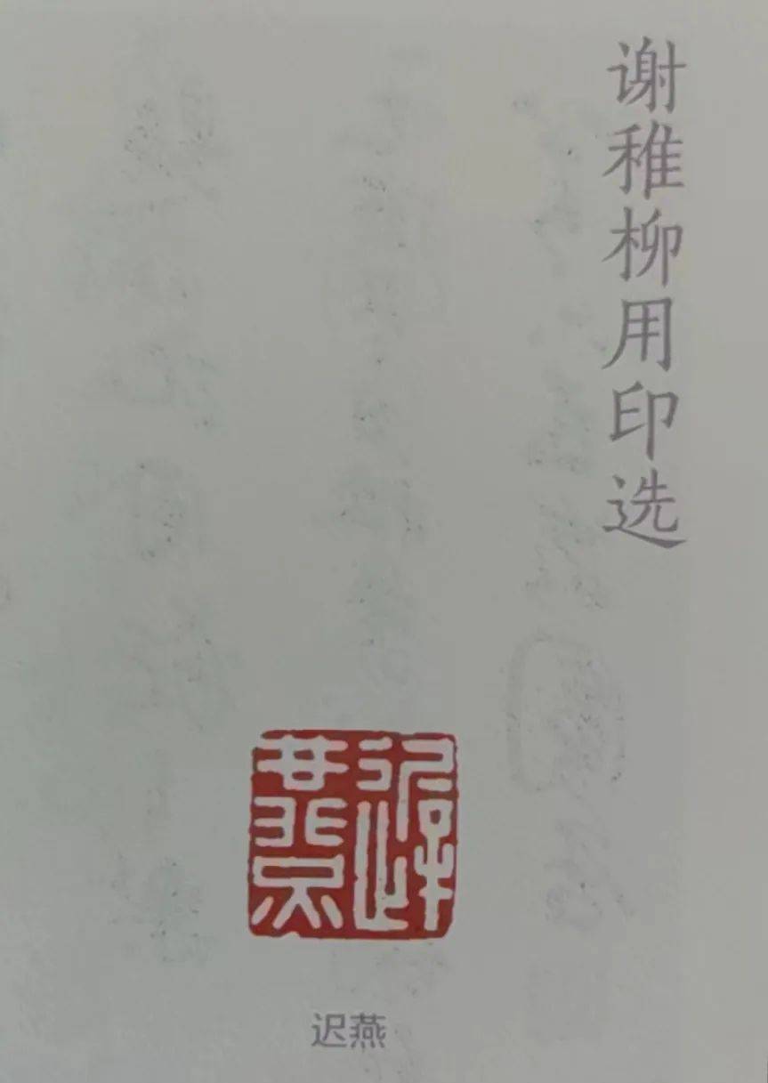 画家谢稚柳印章图片