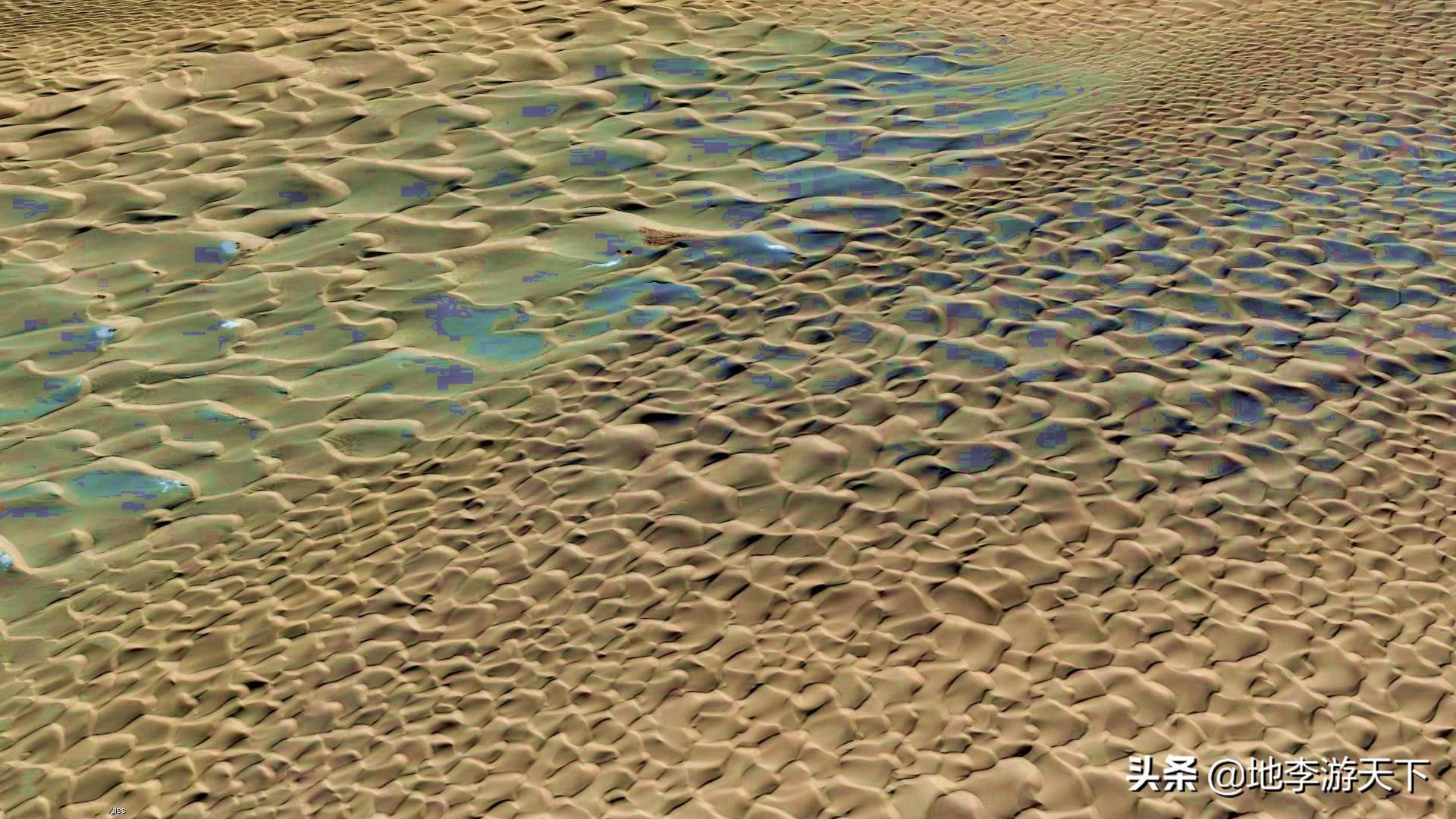 卫星地图下的塔克拉玛干沙漠，“去世之海”的震撼超出你的想象