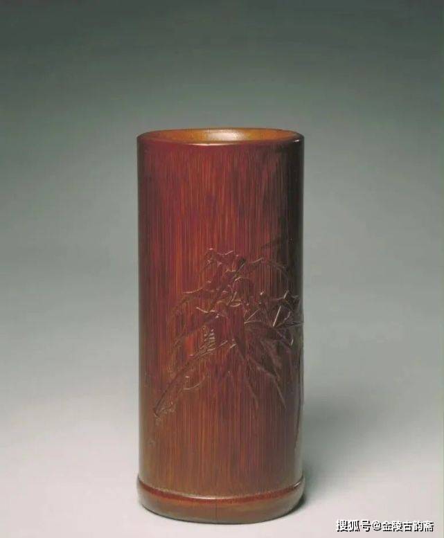 絶品 明代 筆筒 海南黄花梨 絶品 中国 本物保証 紫檀（济南邮局