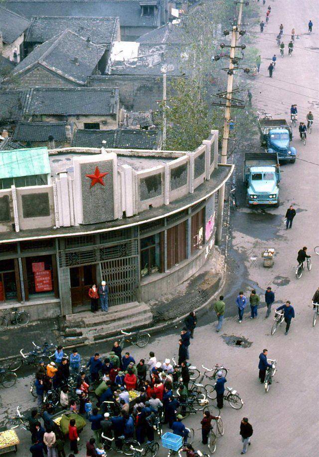 1987年山西临汾老照片_尧庙_群臣_殿堂