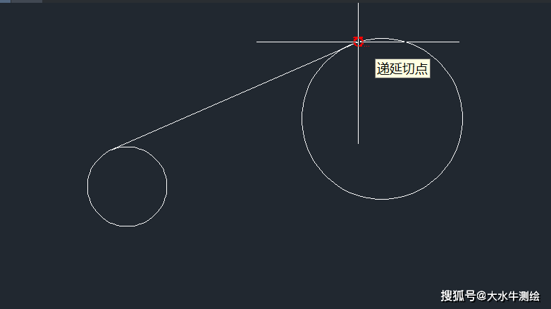 测绘cad丨cad怎么画两圆的公切线?