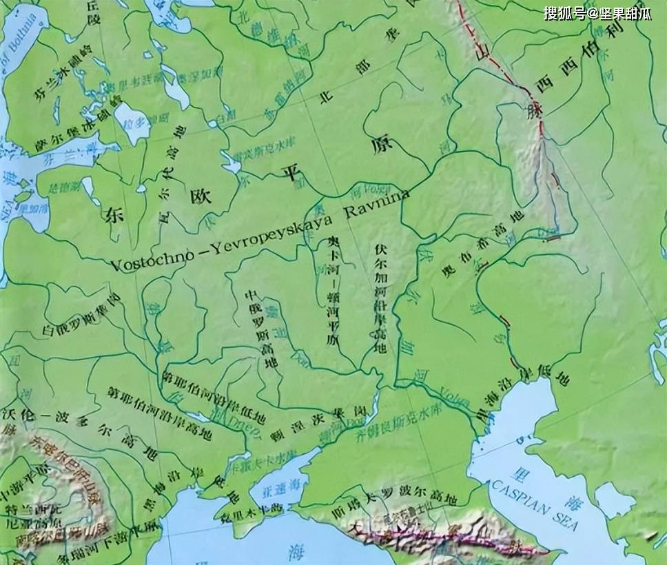 乌克兰东部不只是大平原,丘陵也很宽,西部大部分是真正一马平川