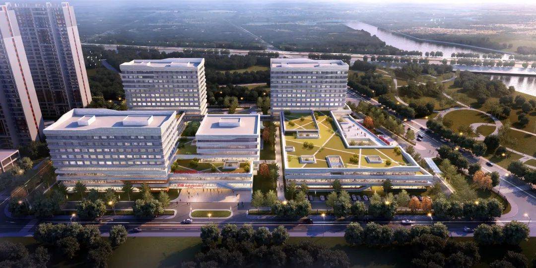 ▲西咸妇女儿童医院效果图文瀚路、沣沛路、曹坊路、沣柳路等主次干道共