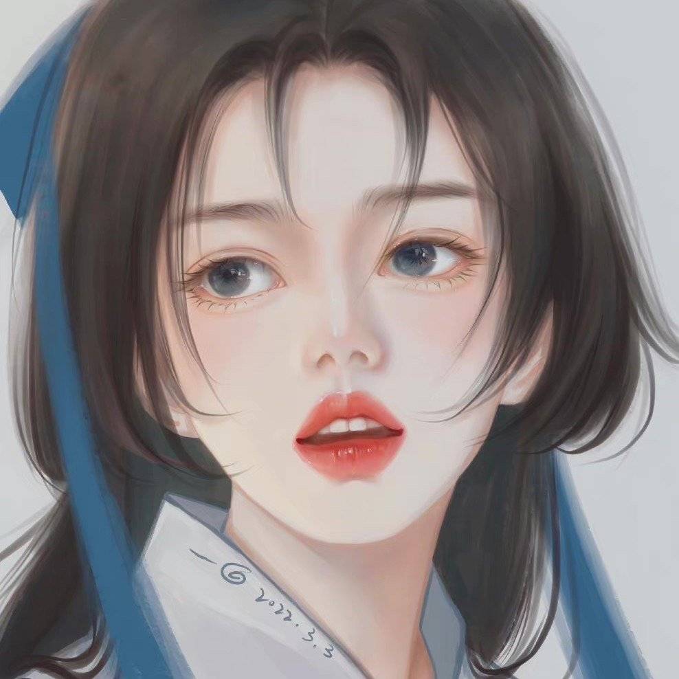 姐们们快来呀,超美的古风美人头像来啦,快来收藏哇_插画_次郎_武藏
