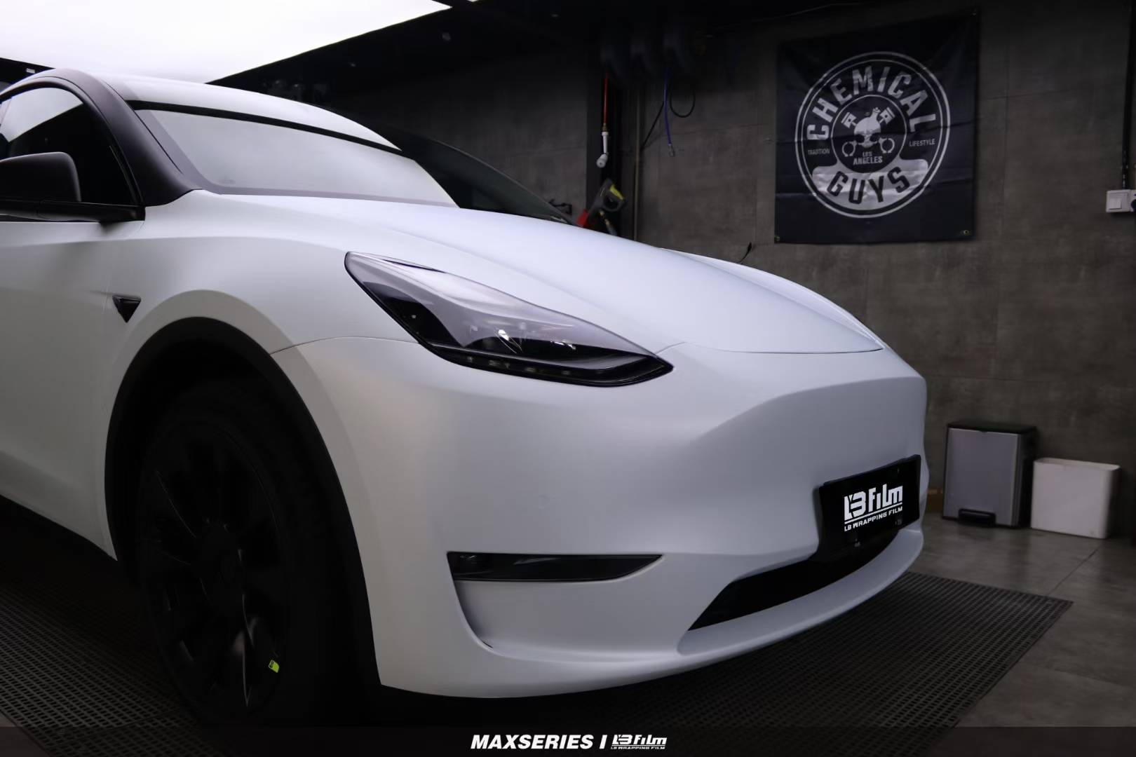 lbfilm改色膜特斯拉modely消光皓月白