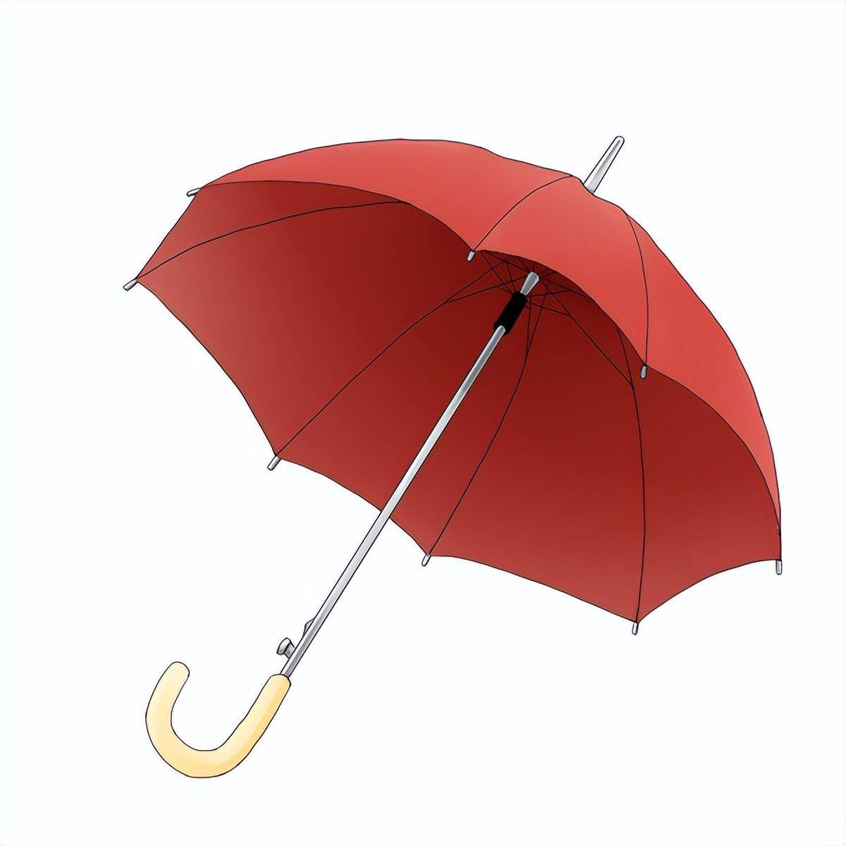 闭合的雨伞怎么画教你简单的雨伞画法步骤