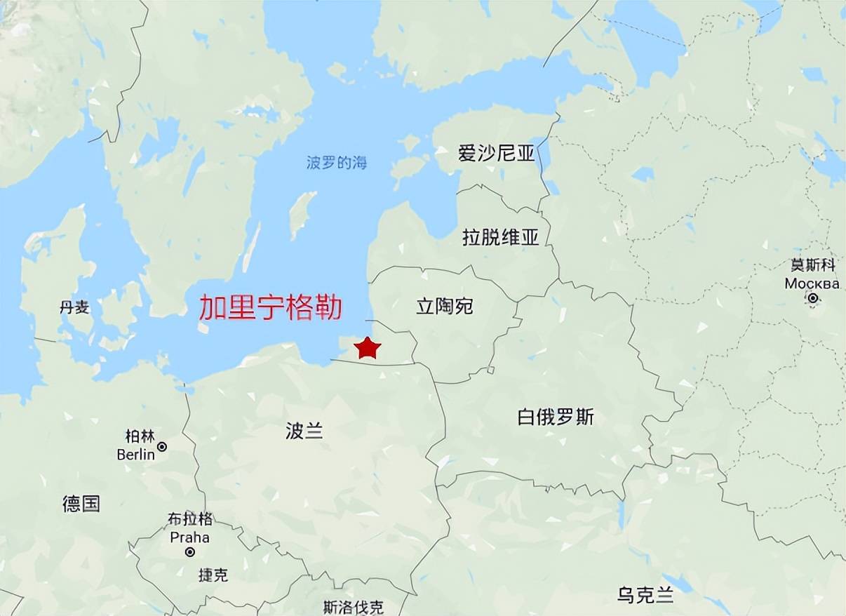加里宁格勒地理位置图片