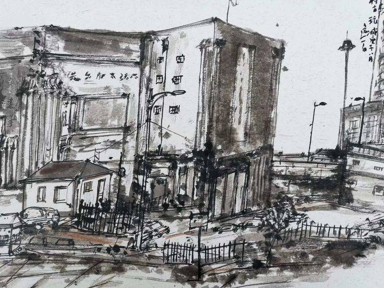 艺里道外画家闫景阳乡村振兴画龙江之五