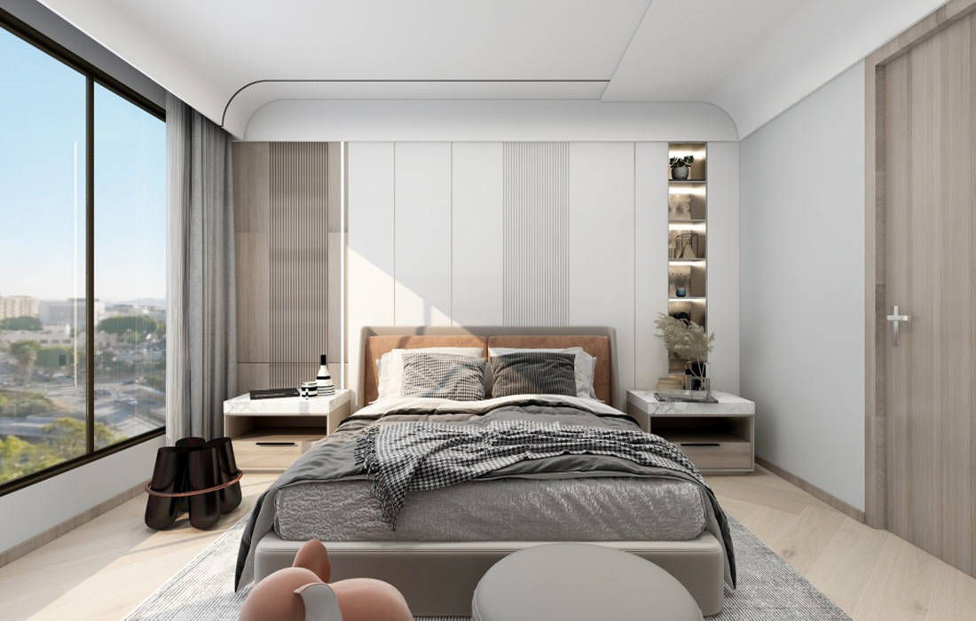 宅品汇碳晶炎板装修卧室背景墙 让你的卧室颜值直线上升 睡眠 苏木 空间