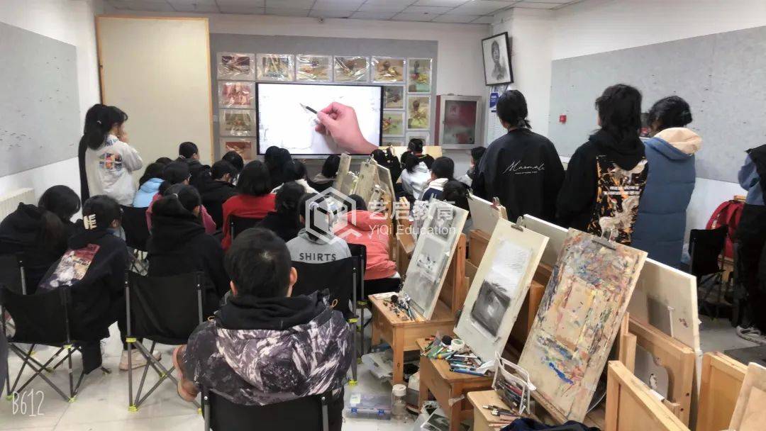 北京艺启清美画室附中班23届学生阶段汇报