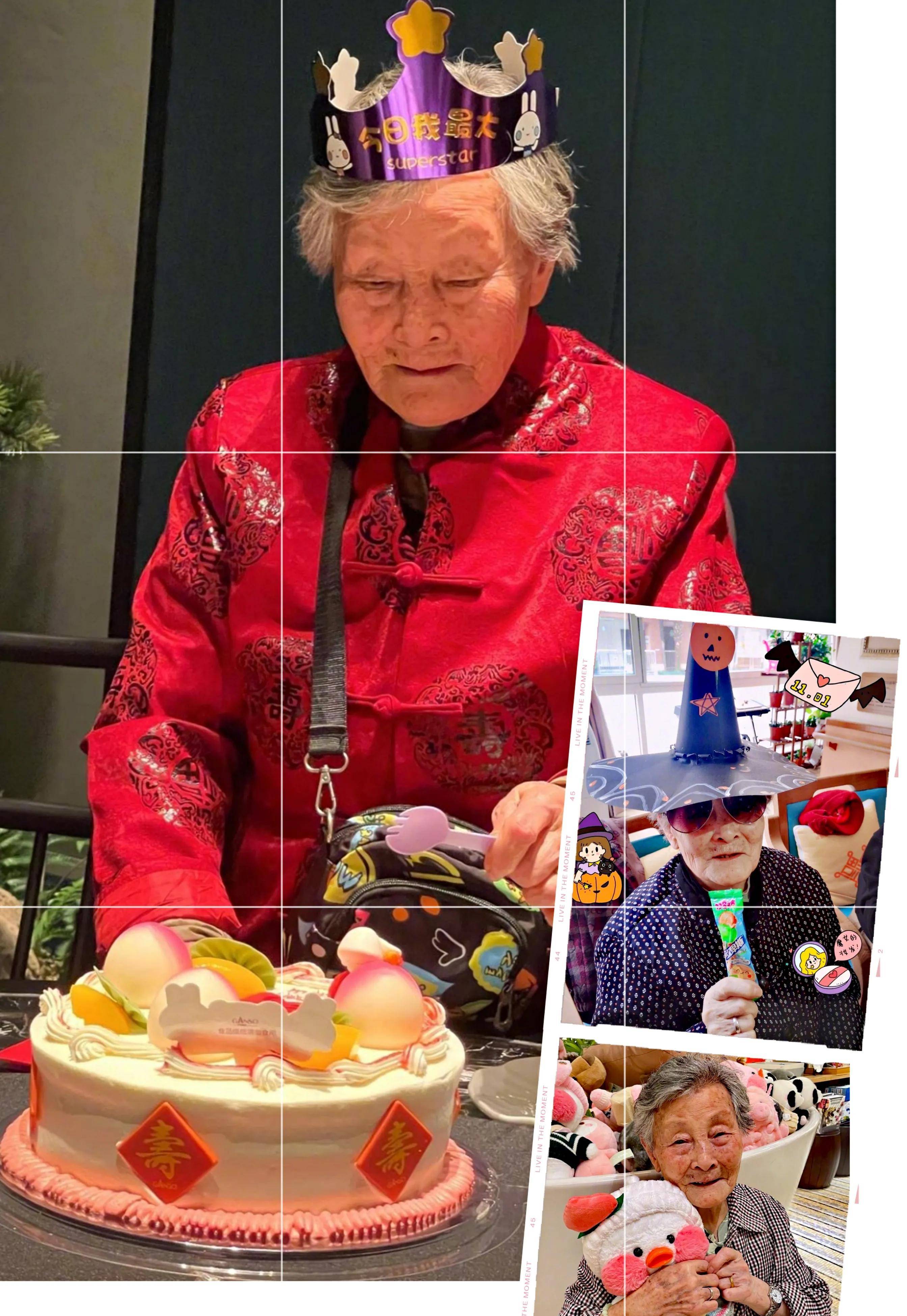 原创王子文为外婆过生日内心亲情的释放说明她越来越幸福了