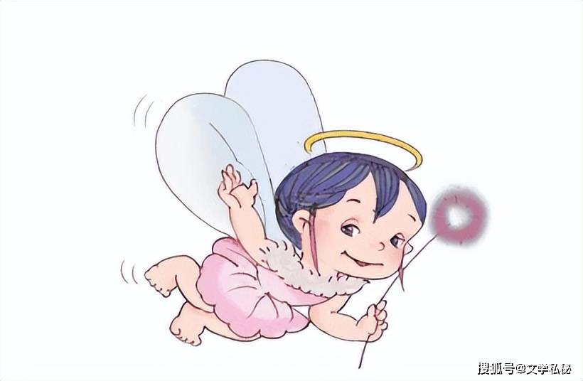 这个角色,长着翅膀,头上浮着光环,一看就知道是西方传说里的小天使