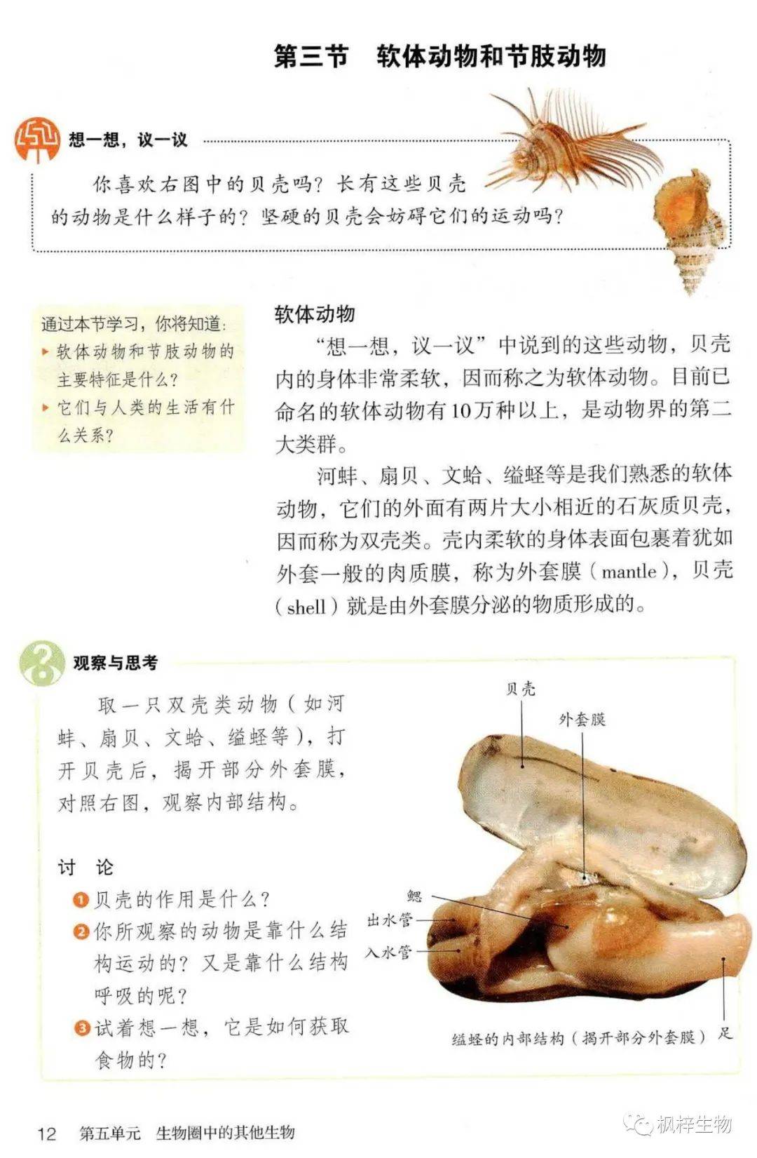 人教版八年级上册生物电子课本教材