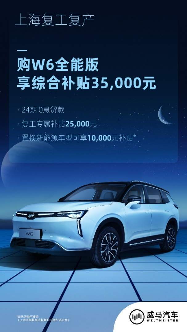 响应上海复工复产，威马推出多项优惠服务"大礼包" 最高综合优惠3.5万_搜狐汽车_搜狐网