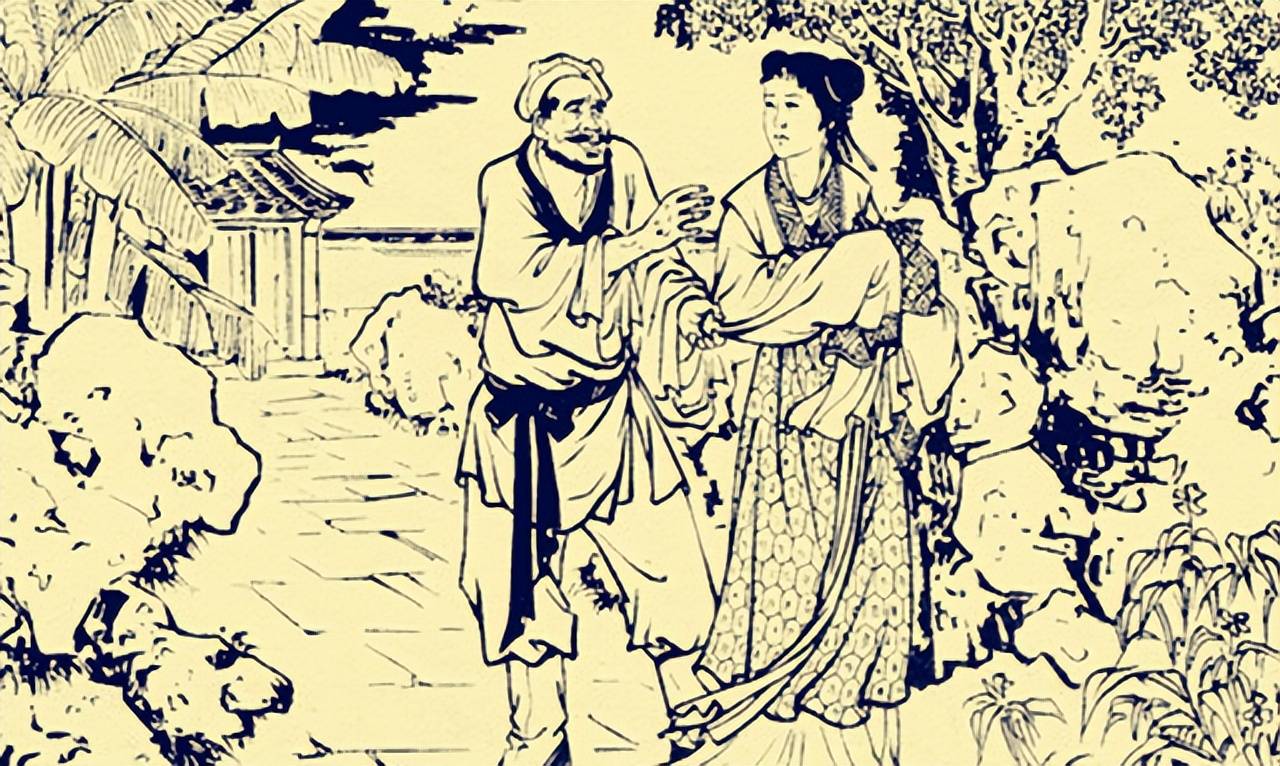 原创民间故事书生破庙避雨相助跛脚少妇少妇快走这不是庙