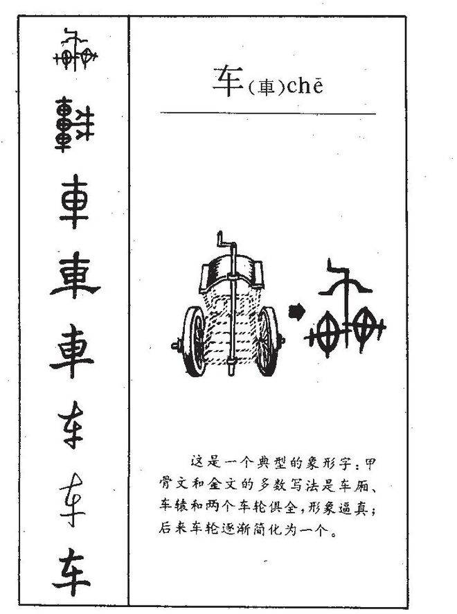 其实,车字,是汉代之后才读chē的,此前的读音只有jū
