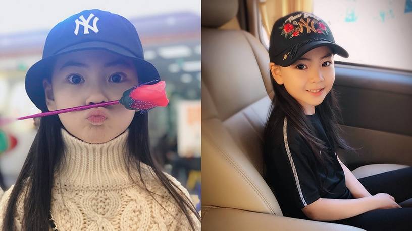 图片来源:微博@张茗灿童星张茗灿是杨幂公司去年新签下的小演员,她先