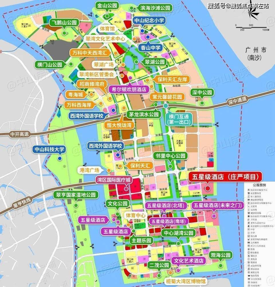 中山翠亨地图图片