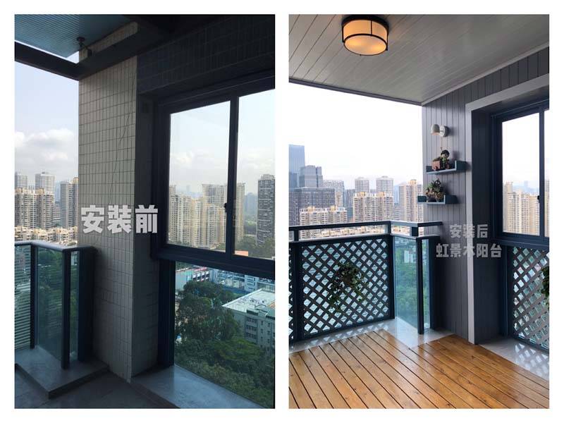 半封闭阳台如何装修才好看?深圳阳台装修公司实现美观与实用为一体_程小姐_改造_设计