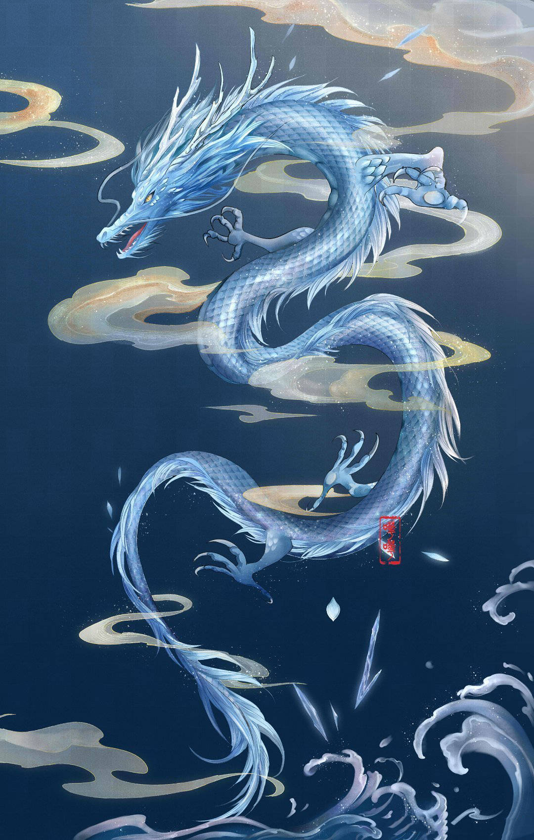 原创仙气飘飘的古风人物插画犹如想象中的梦幻之境一般