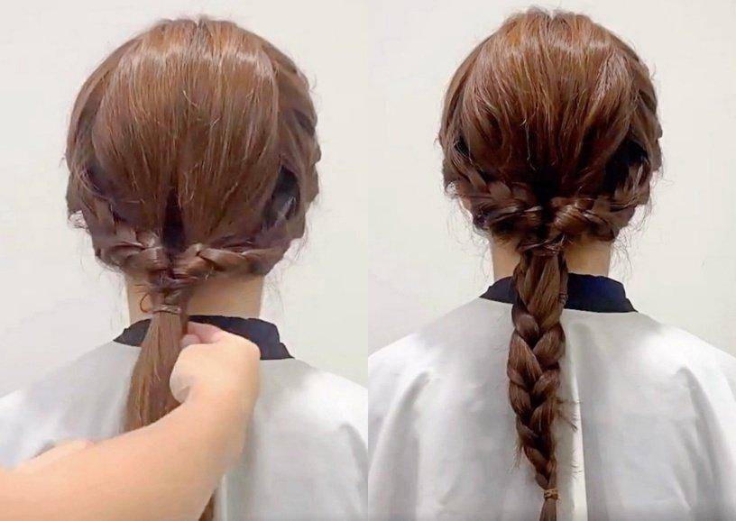 原创甜酷少女必备的麻花辫白鹿侧编麻花又仙又美赵露思双麻花好减龄