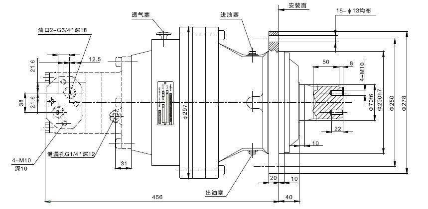 oilp008547行星齿轮传动形式减速机