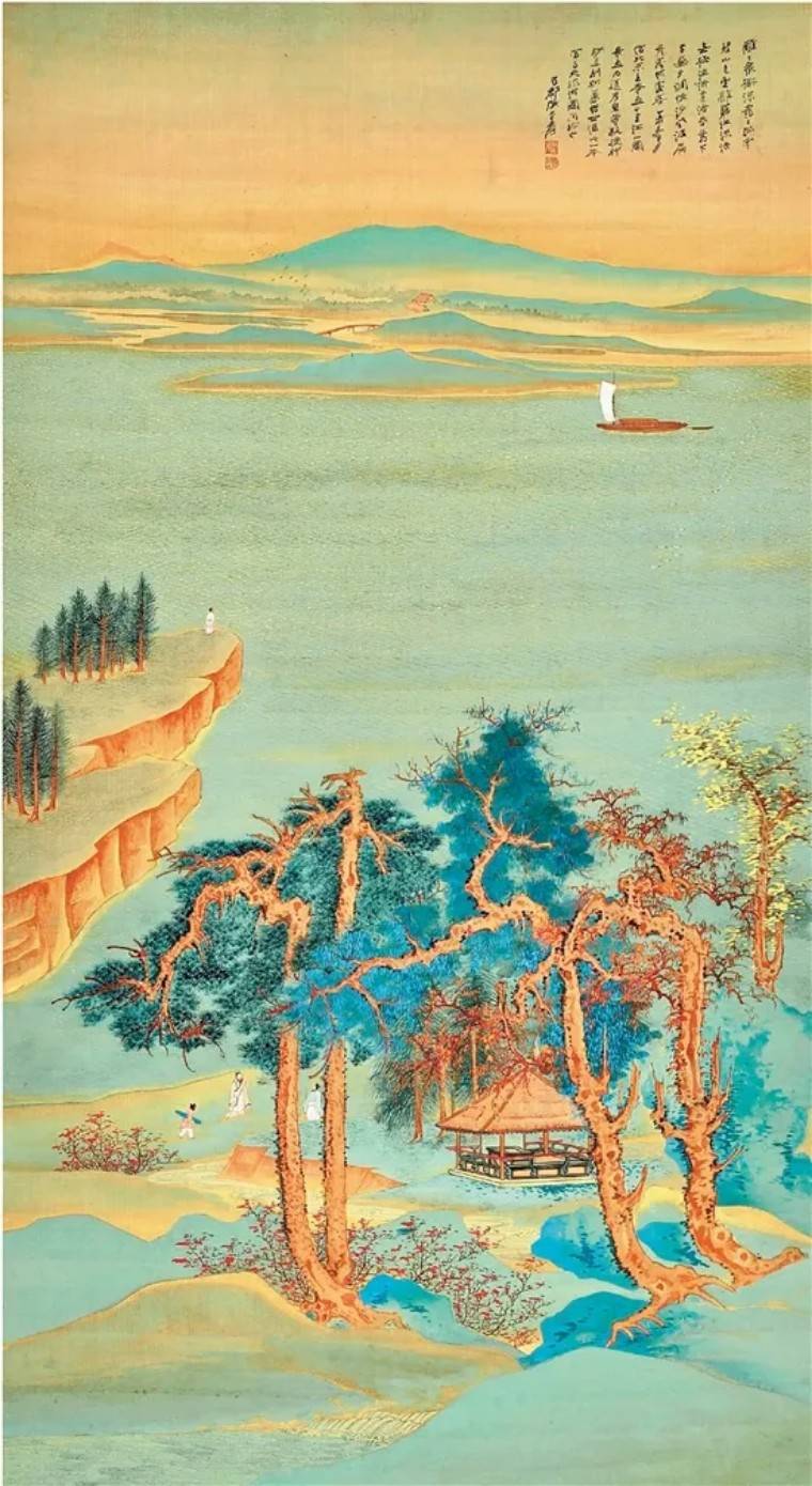 果识分享又破纪录张大千青绿山水画缘何受热捧