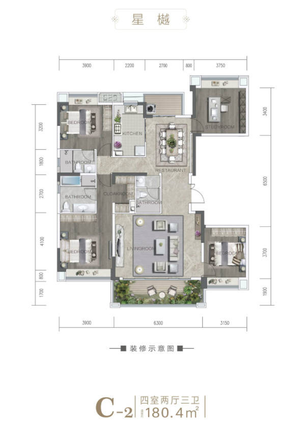 中洲锦城湖岸 户型图图片