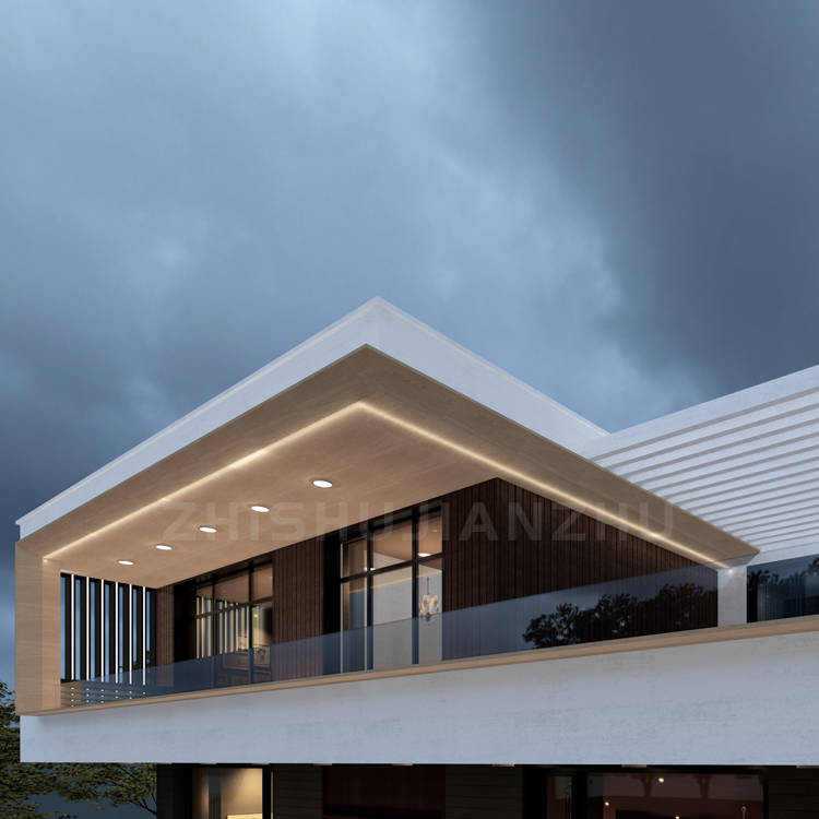 1米*10米,占地134平米,两层现代风格自建别墅_建筑_晚年生活_设计