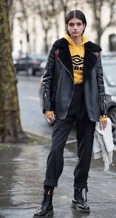 早春火了一种穿法叫靴子工装裤又飒又美一穿就炸街