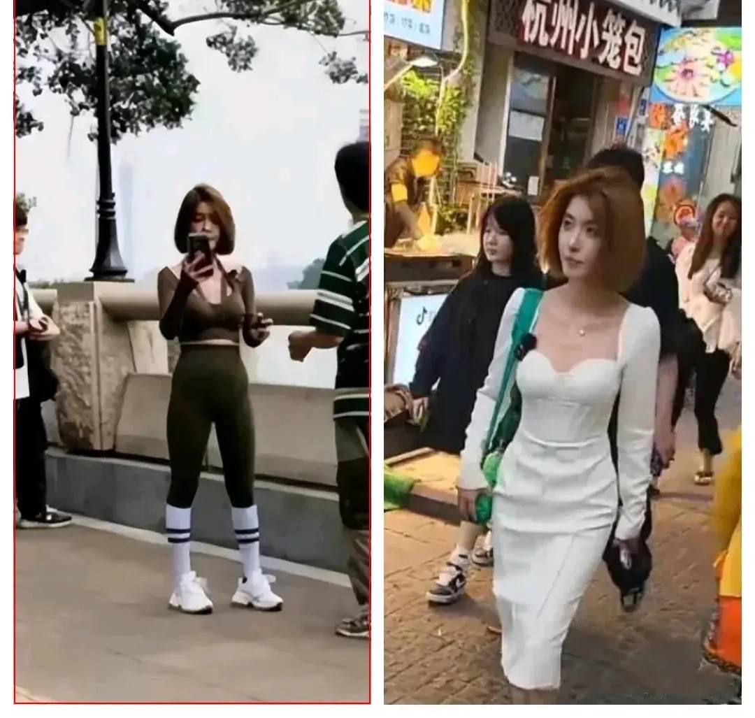 网红聂小雨路人镜头下的她高颜值翻车让喜欢她的男粉丝很失望