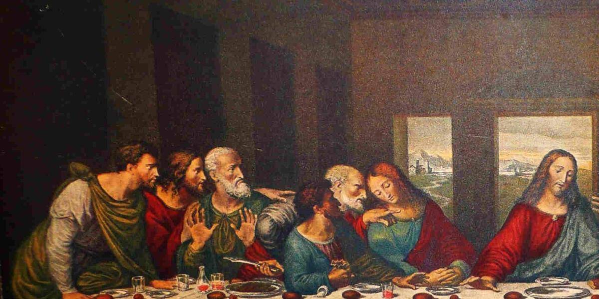 最后的晚餐谁是犹大图片
