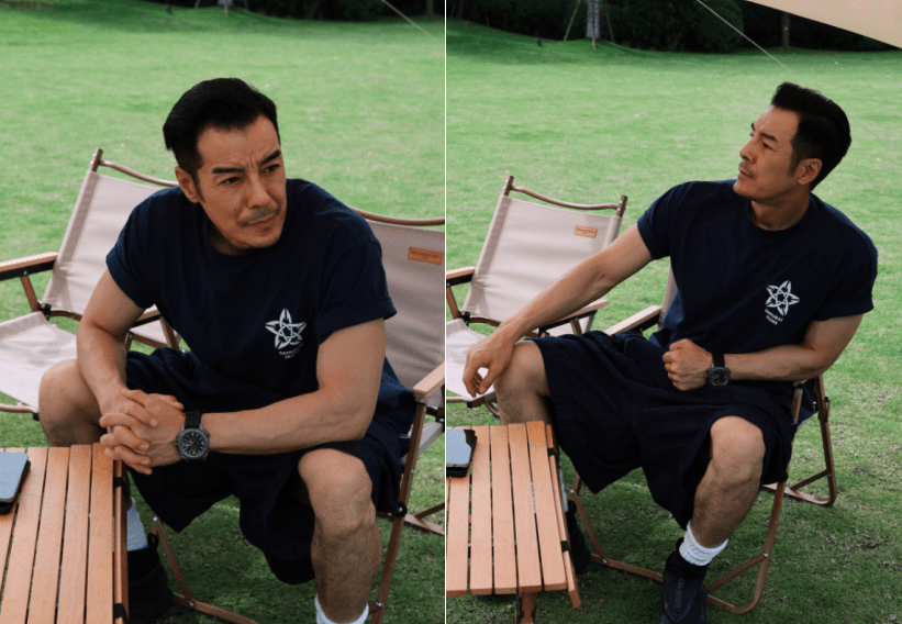 再看海一天的妻子,一身蓝色紧身吊带短裙,露出白皙紧
