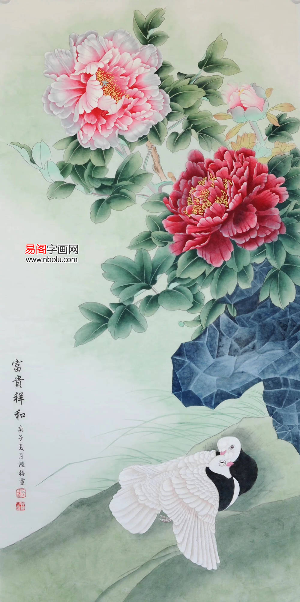 韩梅的工笔画,黄永玉看了都说好