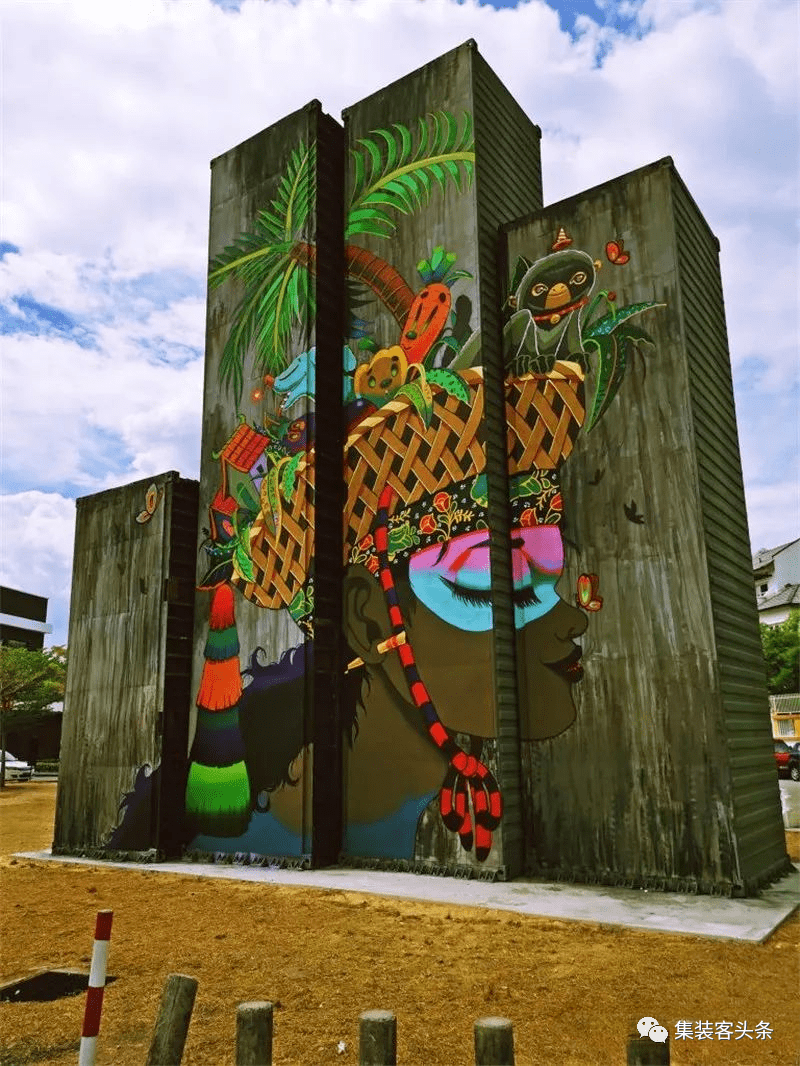 集装箱艺术展丨集装箱涂鸦艺术为城市增添不一样的色彩_上海集装客