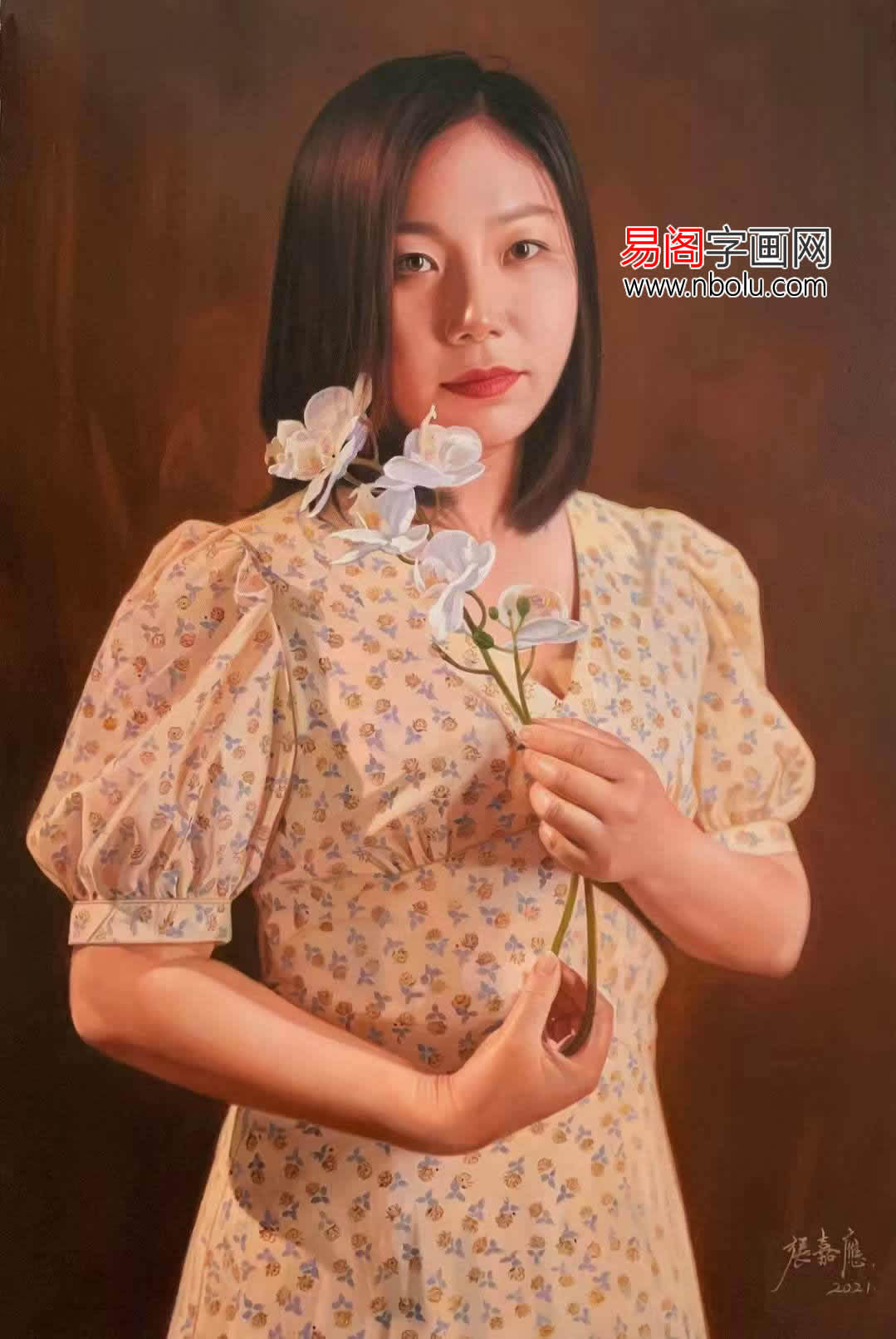 张嘉应女体油画图片